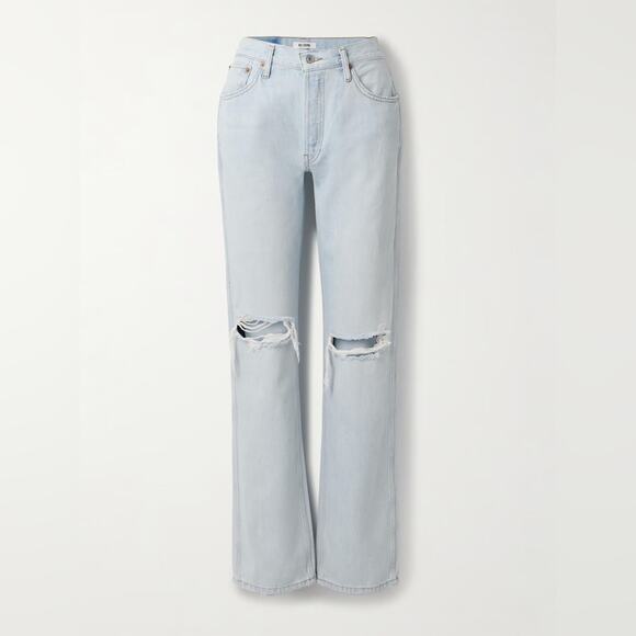Re/Done Denim - $295 Re/Done 90s High Rise Loose Bleach Destroy - 25